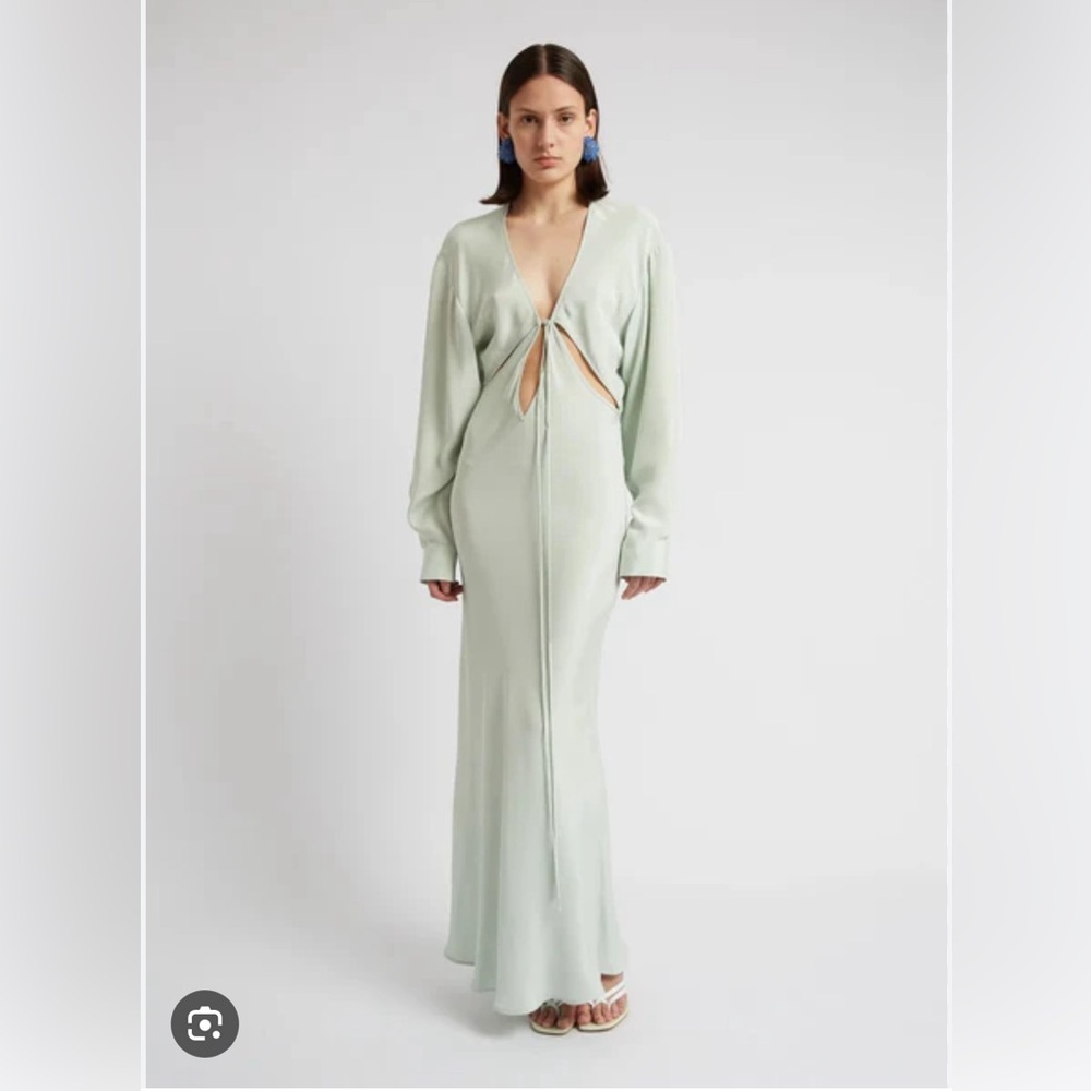 Christopher Esber Triquetra Front Tie Shirt Dress